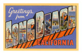 Greetings from Long Beach, California Pósters