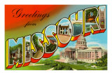 Greetings from Missouri Posters