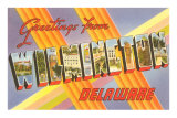 Greetings from Wilmington, Delaware Pósters Greetings from Wilmington, Delaware Pósters