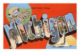 Souvenirs du Michigan Posters