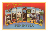 Greetings from Monterey, California Print