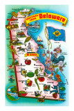 Map of Delaware Fotografía Map of Delaware Fotografía