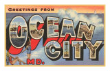 Greetings from Ocean City, Maryland Láminas Greetings from Ocean City, Maryland Láminas