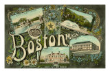 Greetings from Boston, Mass. Posters