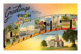Greetings from Connecticut Prints