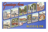 Greetings from Grand Rapids, Michigan Print