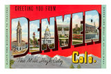 Greetings from Denver, Colorado Print Greetings from Denver, Colorado Print