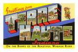 Greetings from Terre Haute, Indiana Posters