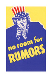 'No Room for Rumors' Pósters 'No Room for Rumors' Pósters