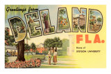 Greetings from Deland, Florida Posters