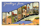 Greetings from Indiana Posters