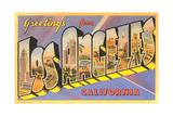 Greetings from Los Angeles, California Posters