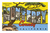 Greetings from Monterey, California Posters