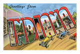 Greetings from Indiana Posters