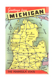 Map of Michigan Photo