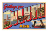 Greetings from Duluth, Minnesota Print