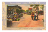 Greetings from California, Olvera Street, Los Angeles, California Print