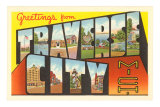 Souvenir de Traverse City, Michigan Posters