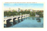 Richmond Skyline, James River, Virginia Posters
