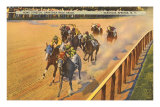 Horse Racing, Saratoga Springs, New York Poster
