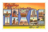 Greetings from Texas Posters