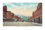 Main Street, Livingston, Montana Poster