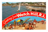 Greetings from Watch Hill, Rhode Island Prints