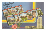 Greetings from North Dakota Posters