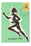 Olympic Runner, 1956 Print