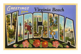 Greetings from Virginia Beach, Virginia Posters