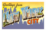 Greetings from New York City, New York Posters