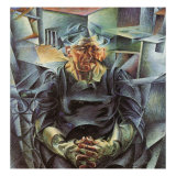 Holizonatal Volumes Giclee Print by Umberto Boccioni