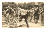 Danse du chapeau mexicain, photo Poster