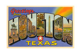 Greetings from Houston, Texas Poster