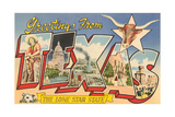 Greetings from Texas Prints