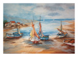 The Bay Giclee Print by Isabel Alfarrobinha