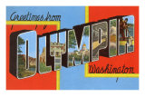 Greetings from Olympia, Washington Prints