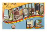Greetings from Asheville, North Carolina Prints