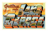Greetings from Lake George, New York Print