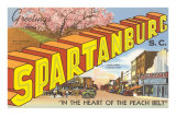 Greetings from Spartansburg, South Carolina Posters