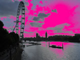 Pink London Eye Photographic Print by Paul Tolhurst