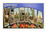 Saludos desde Virginia Lámina Saludos desde Virginia Lámina