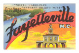 Greetings from Fayetteville, North Carolina Print