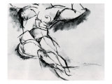 Study of a Nude Giclee Print by Umberto Boccioni