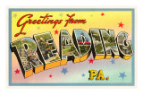 Greetings from Reading, Pennsylvania Poster