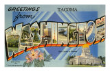 Greetings from Tacoma, Washington Print