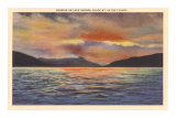 Sunrise on Lake George, New York Poster