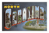 Greetings from North Carolina Poster