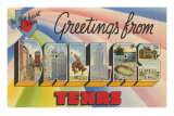 Greetings from Dallas, Texas Prints