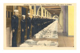 Bedding Inspection, Naval Training Center, San Diego, California Prints